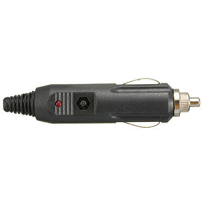 12V Male Car Cigarette Lighter Plug 5A With LED & Fuse